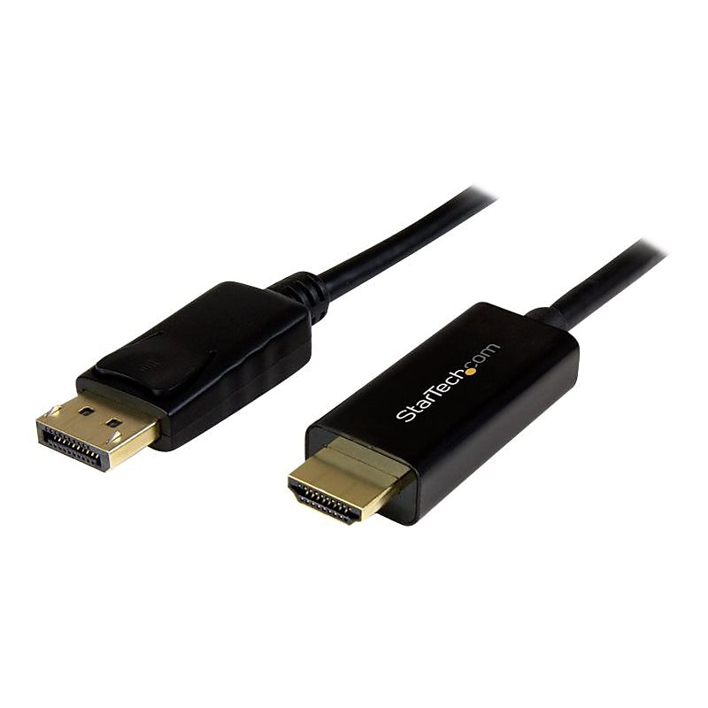 StarTech DP2HDMM1MB 3' DisplayPort Audio/Video Cable, Black image 1