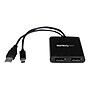 StarTech Mini DisplayPort to 2x DisplayPort Multi Stream Transport Hub, Black~#|#~m002534453_sc7