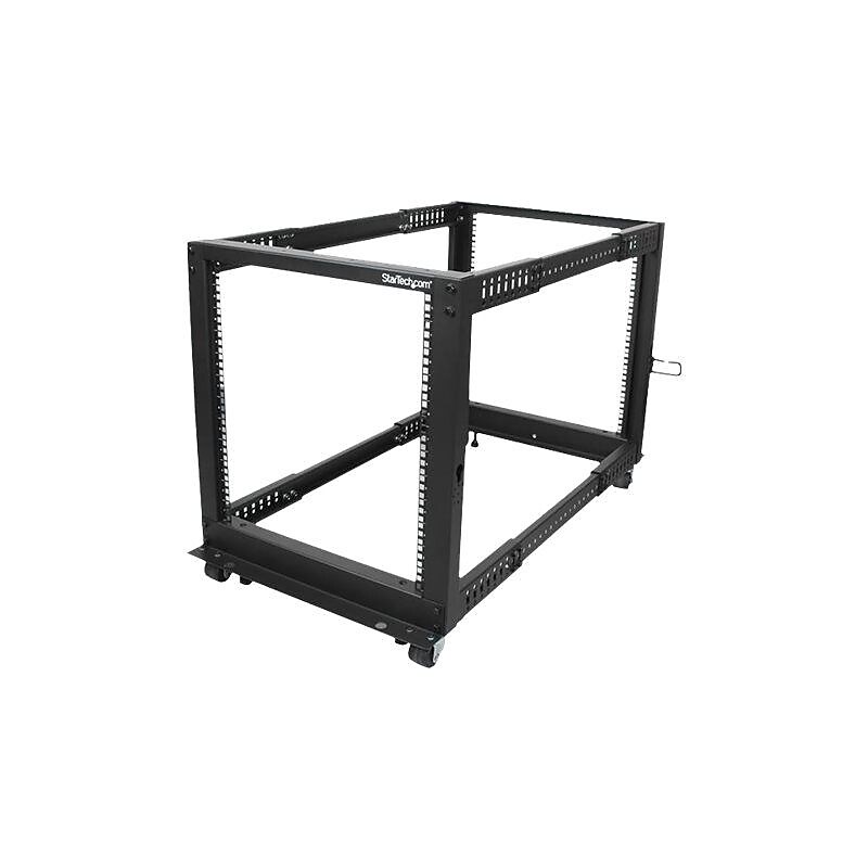 StarTech Adjustable 12U 4 Post Open Frame (4POSTRACK12U) image 1