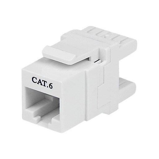 StarTech 180° Cat 6 Keystone Jack - RJ45 Ethernet Cat6 Wall