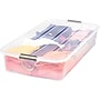 Iris 50 Quart Underbed Buckle Up Box, Clear (100802)~#|#~m002537432_sc7