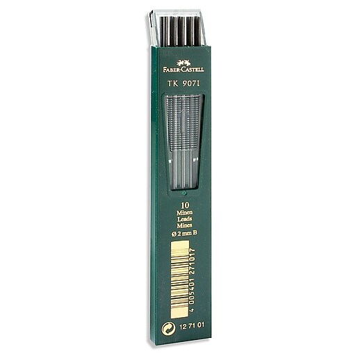 Faber-Castell TK 9400 Clutch Drawing Pencil Leads B Pack of 10