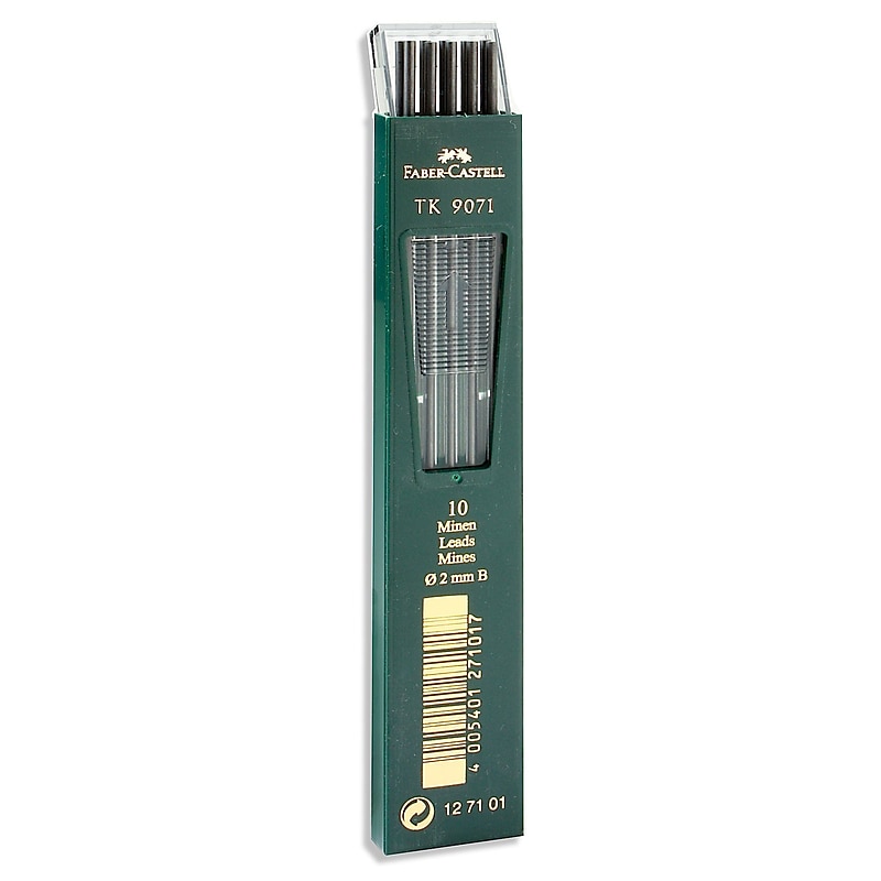 Faber-Castell TK 9400 Clutch Drawing Pencil Leads B Pack of 10 3/Pack image 1