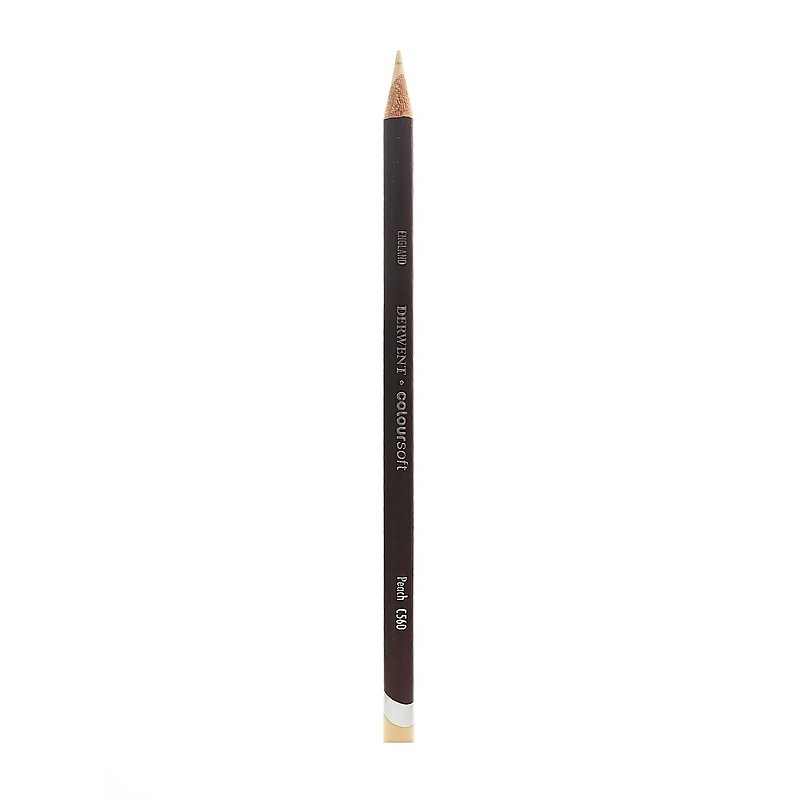 Derwent Coloursoft Pencils Peach C560 [Pack Of 12] image 1