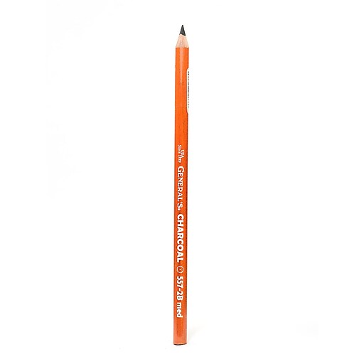 Charcoal Pencil Set - 12pcs/pk - Black Free Cutting Paper Handle Charcoal Pencil C7350 (Medium)