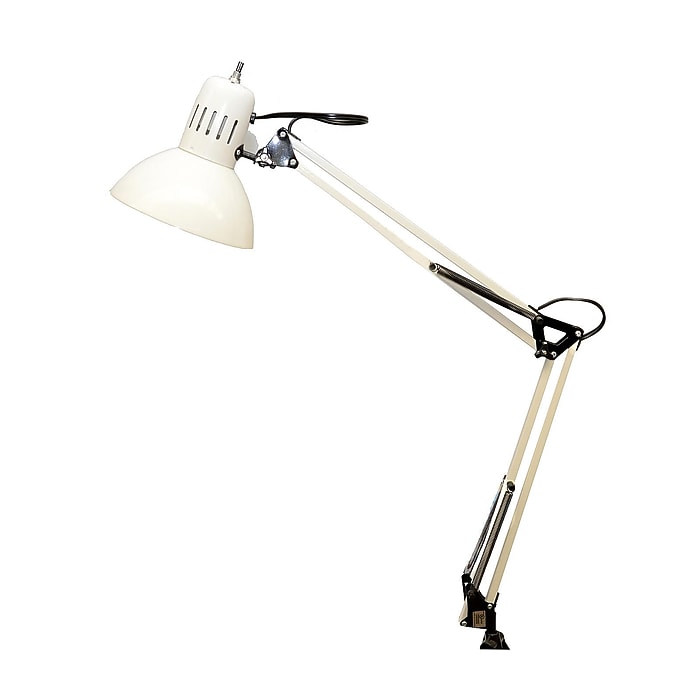 Studio Designs Swing Arm Drafting Lamp, White (25110) | Staples