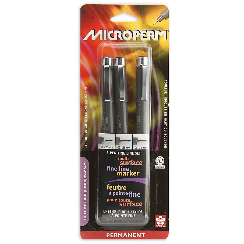 Sakura Microperm Fine-Line Pen Set, 3/Pack ( image 1