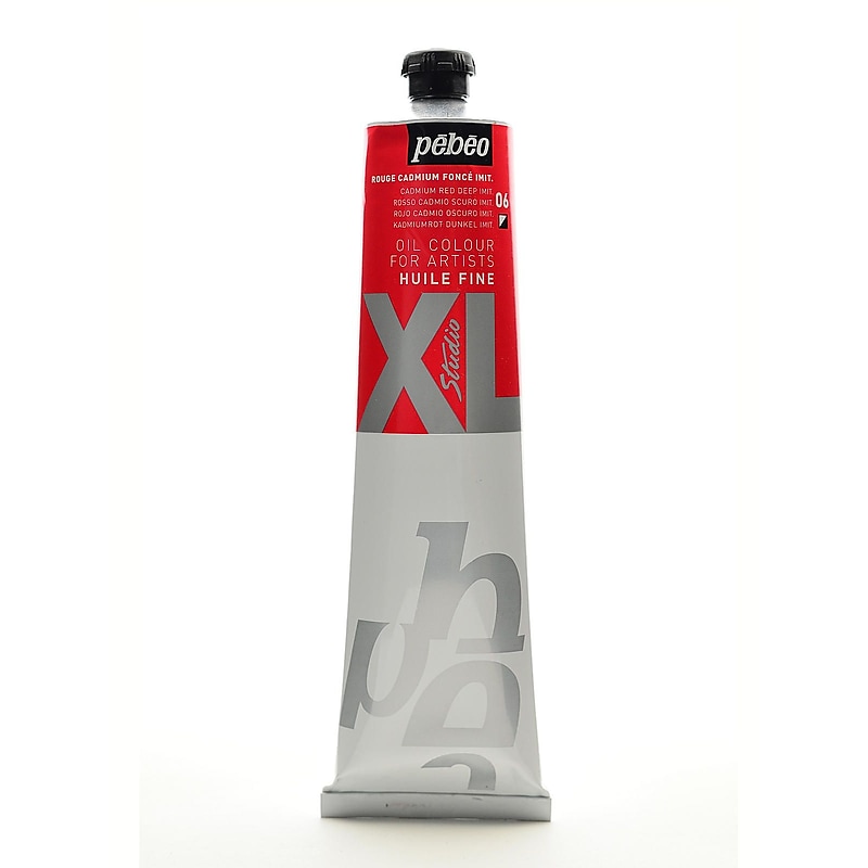 Pebeo Studio Xl Oil Paint Cadmium Red Deep Hue 200 Ml [Pack Of 2] image 1
