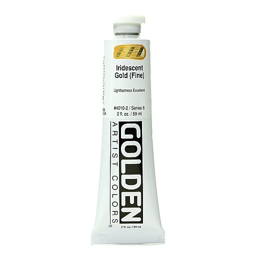 Golden Iridescent And Interference Acrylic Paints Iridescent Gold Fine