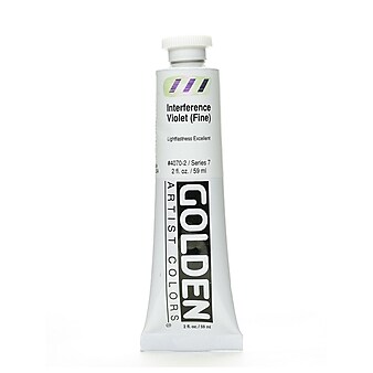 Golden Iridescent And Interference Acrylic Paints Interference Violet Fine 2 Oz. (67855)