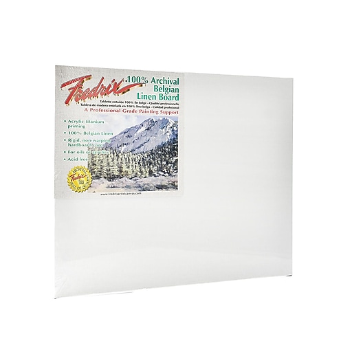 Fredrix Pro Series Archival Linen Canvas Boards 11 in. x 14 in. at Staples