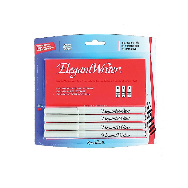 Speedball Elegant Writer Calligraphy Marker Sets black asst. points no. 2880 [Pack of 3] image 1