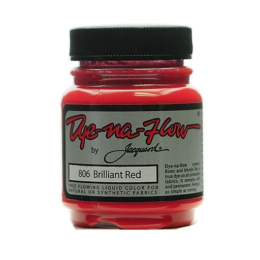 Jacquard DyeNaFlow Fabric Colors Brilliant Red 2 1/4 oz. 806 Pack of