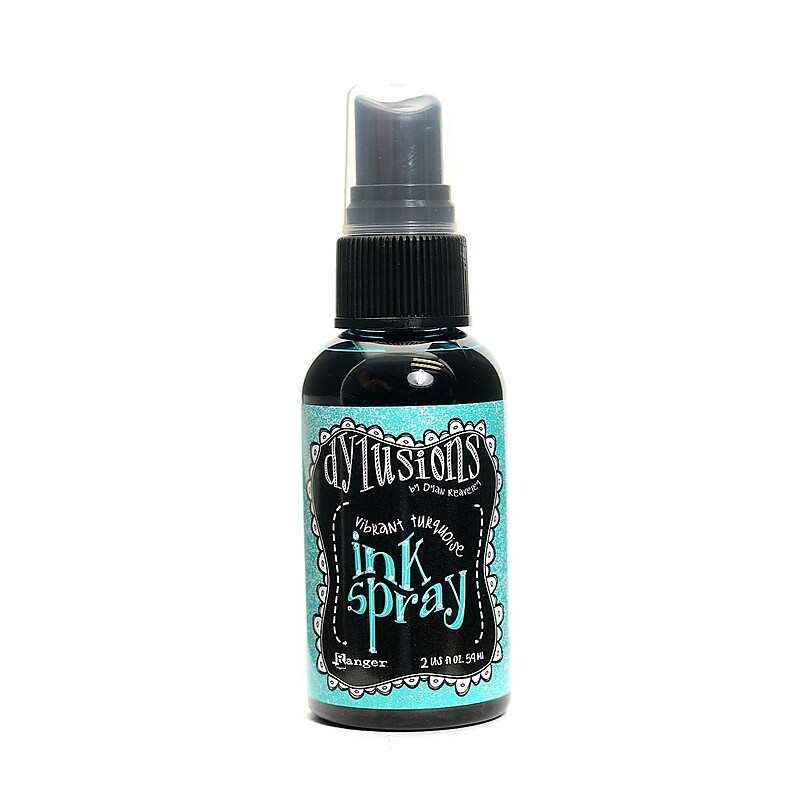 Ranger Dylusions Ink Sprays, Vibrant Turquoise 2Oz Bottle, 3/Pack (72086-Pk3) image 1
