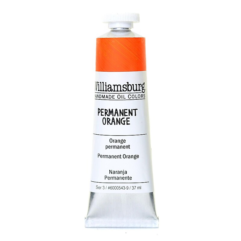 Williamsburg Handmade Oil Colors Permanent Orange 37 Ml image 1