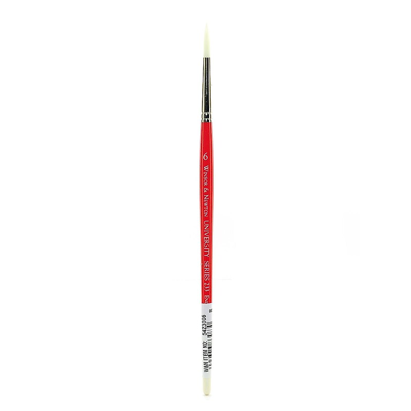 Winsor And Newton University Series Short Handled Brushes 6 Round image 1