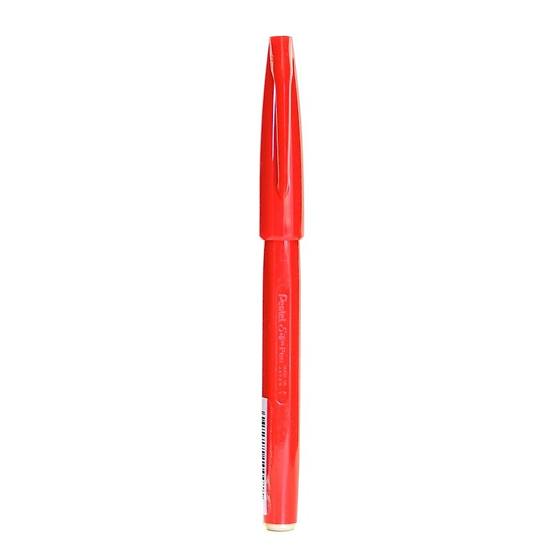 Pentel Pigment Liner, Fineliner, Red Ink, Dozen (64005-PK12) image 1