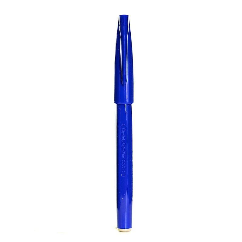 Pentel Sign Pen, Blue, 12/Pack (81919-PK12) image 1
