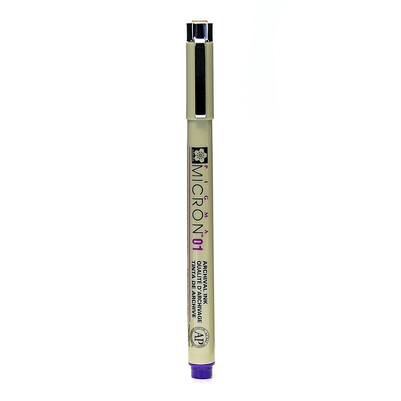 Sakura Pigma Micron purple 01 (0.25 mm) [Pack of 6] image 1