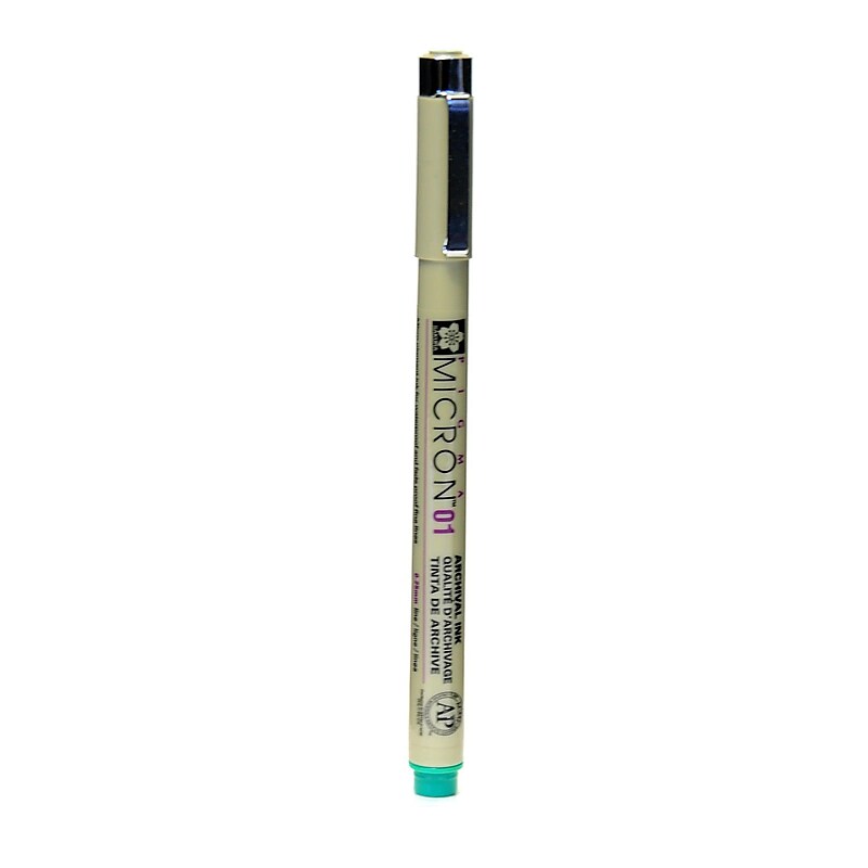 Sakura Pigma Micron green 01 (0.25 mm) [Pack of 6] image 1
