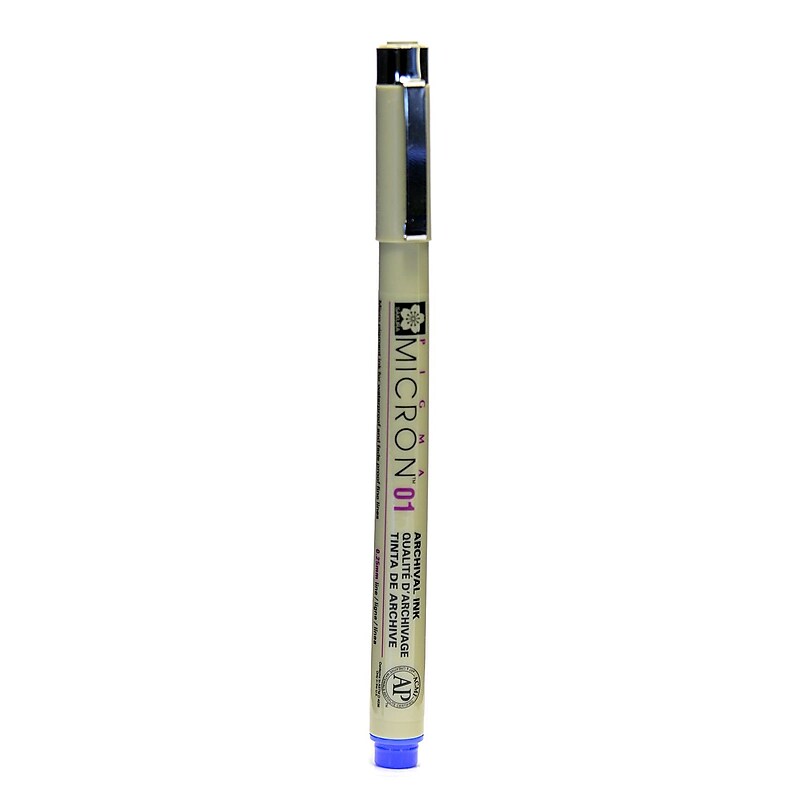 Sakura Pigma Micron blue 01 (0.25 mm) [Pack of 6] image 1