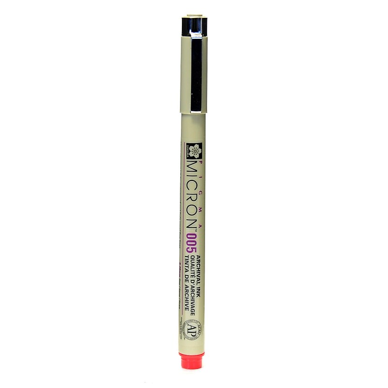 Sakura Pigma Micron red 005 (0.20 mm) [Pack of 6] image 1