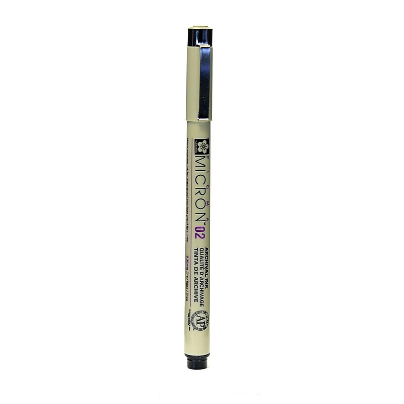 Sakura Pigma Micron black 02 (0.30 mm) [Pack of 6] image 1