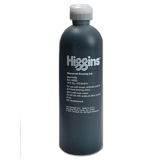 Higgins Waterproof Black India Ink 16 Oz.