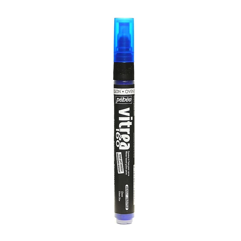 Pebeo Vitrea 160 Markers gitane blue frosted [Pack of 3] image 1