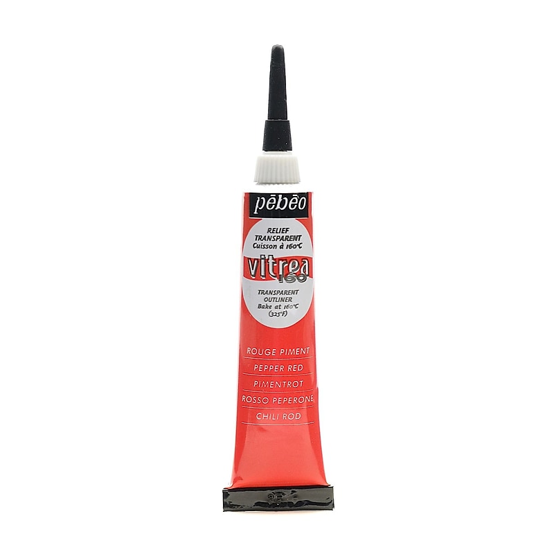 Pebeo Vitrea 160 Outliners Pepper Red 20 Ml [Pack Of 3] image 1