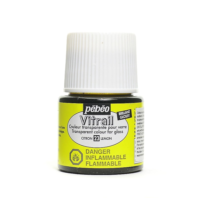 Pebeo Vitrail Paint Lemon 45 Ml [Pack Of 3] image 1