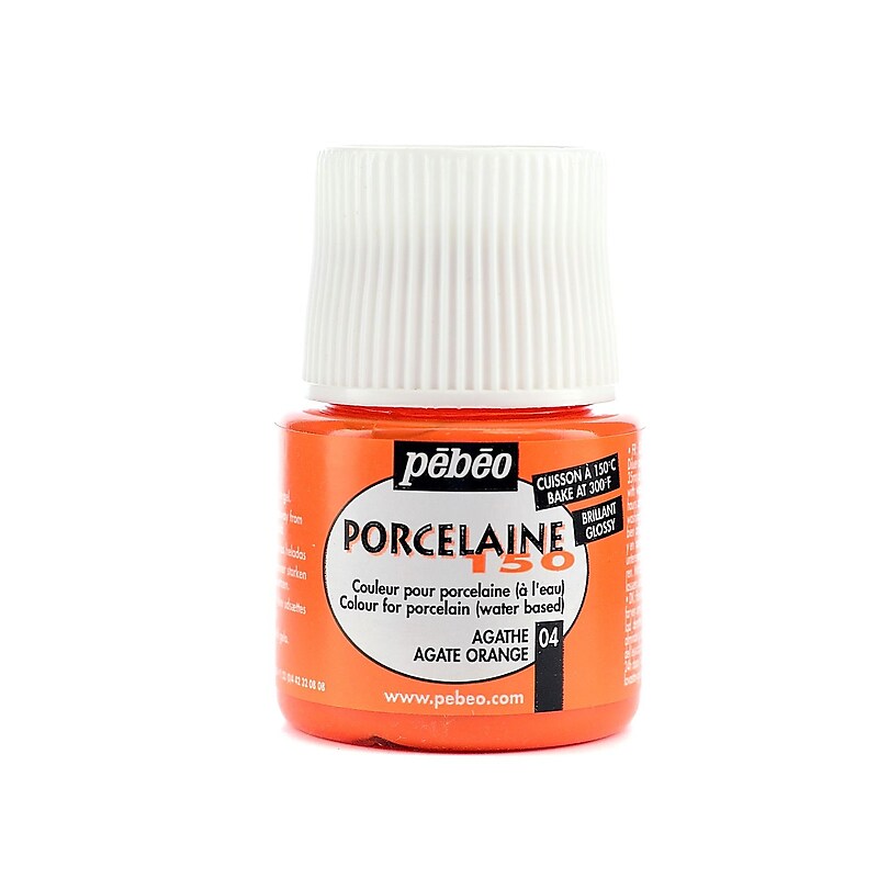 Pebeo Porcelaine 150 China Paint Agate Orange 45 Ml [Pack Of 3] image 1
