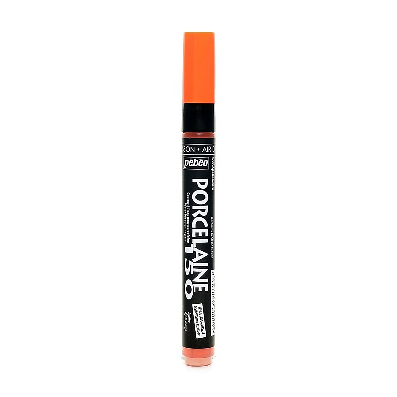 Pebeo Porcelaine 150 Markers agate orange broad [Pack of 3] image 1