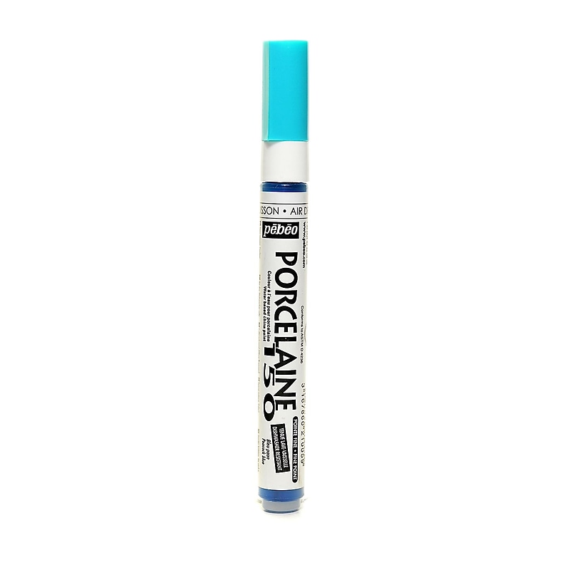 Pebeo Porcelaine 150 Markers peacock blue fine [Pack of 3] image 1