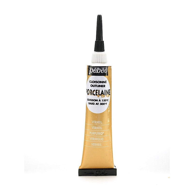 Pebeo Porcelaine 150 China Paint Outliners Vermeil Gold 20 Ml [Pack Of 3] image 1