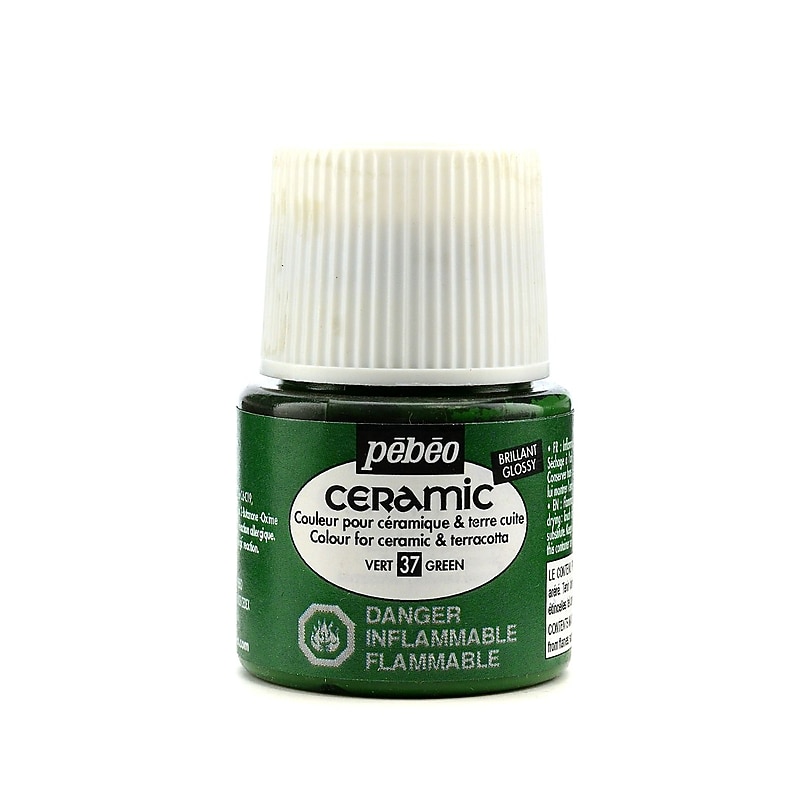 Pebeo Ceramic Air Dry China Paint Green 45 Ml [Pack Of 3] image 1