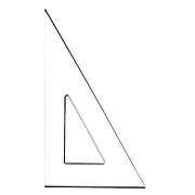 C-Thru 13290-Pk12 Transparent Triangles, Scholastic 30/60-Degree, 8", 12/Pack
