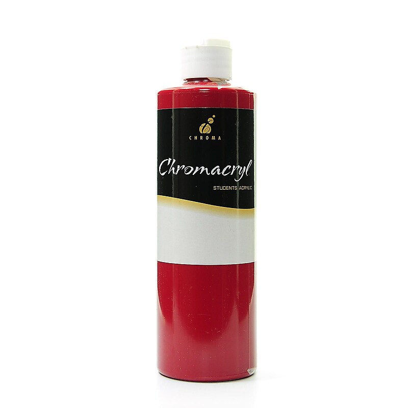Chroma Inc. Chromacryl Students' Acrylic Paints Cool Red 500 Ml Pack Of 2 (41261-Pk2) image 1