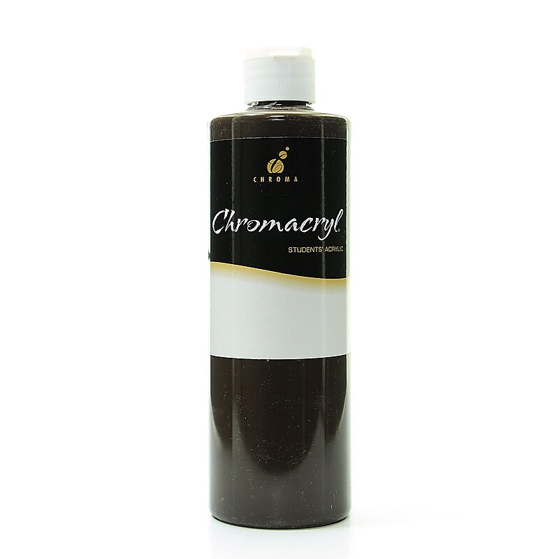 Chroma Inc. Chromacryl Students' Acrylic Paints Burnt Umber 500 Ml [Pack Of 2] image 1