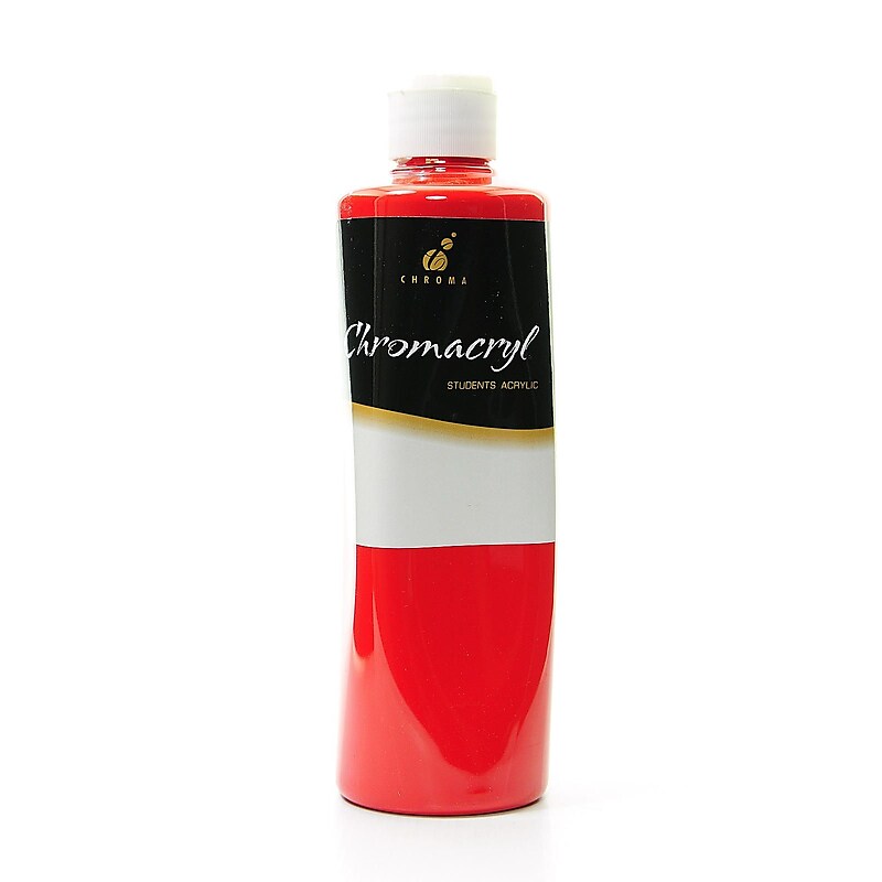 Chroma Inc. Chromacryl Students' Acrylic Paints Warm Red 500 Ml Pack Of 2 (51874-Pk2) image 1
