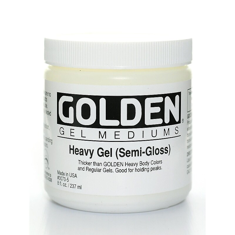 Golden Gel Mediums heavy semi-gloss 8 oz. image 1