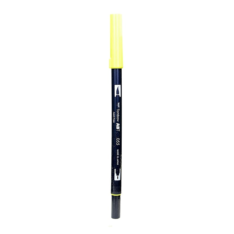 Tombow Dual End Brush Pen Process Yellow [Pack Of 12] image 1
