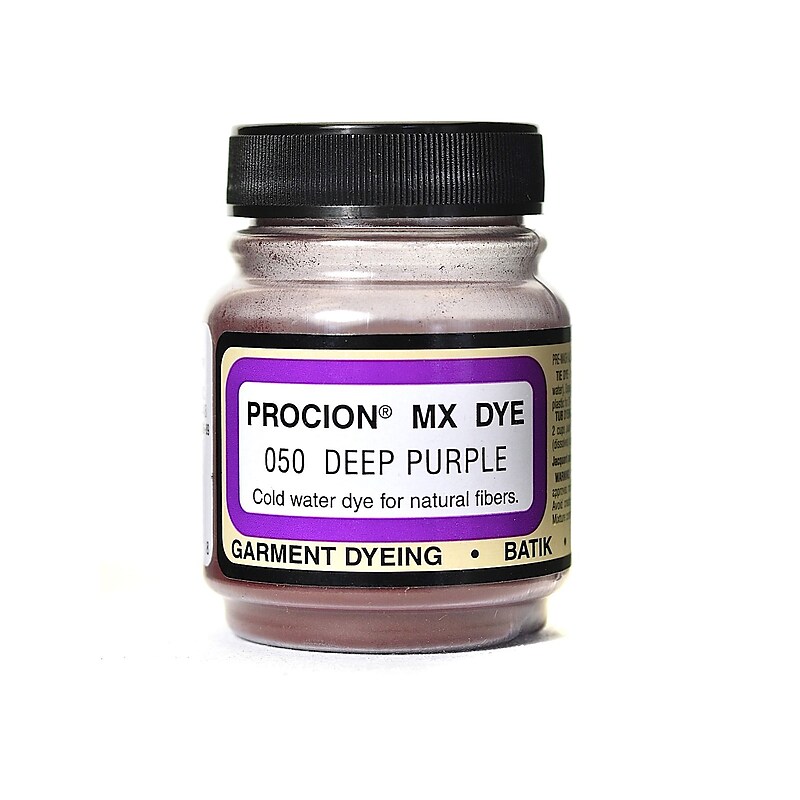 Jacquard Procion Mx Fiber Reactive Dye Deep Purple 050 2/3 Oz. [Pack Of 3] image 1