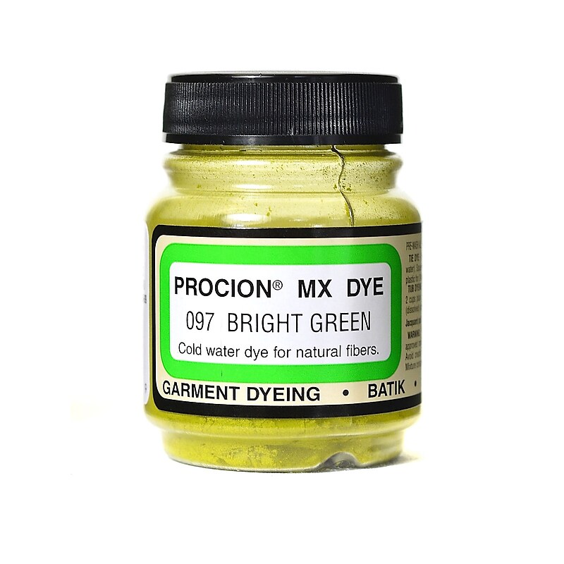 Jacquard Procion Mx Bright Green 097 Fiber Reactive Dye, 2/3Oz, 3/Pack (55075-Pk3) image 1
