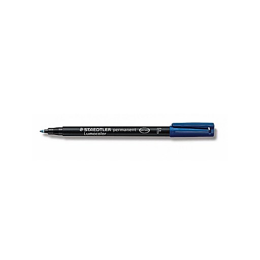 Staedtler Lumocolor AV Marker Blue Fine, 10/Pack (15282PK10) Staples