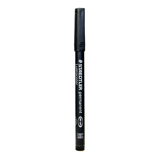 Staedtler Lumocolor AV Marker black medium [Pack of 10] Staples