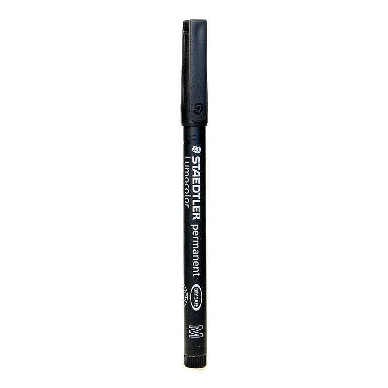 Staedtler Lumocolor AV Marker black medium [Pack of 10] image 1