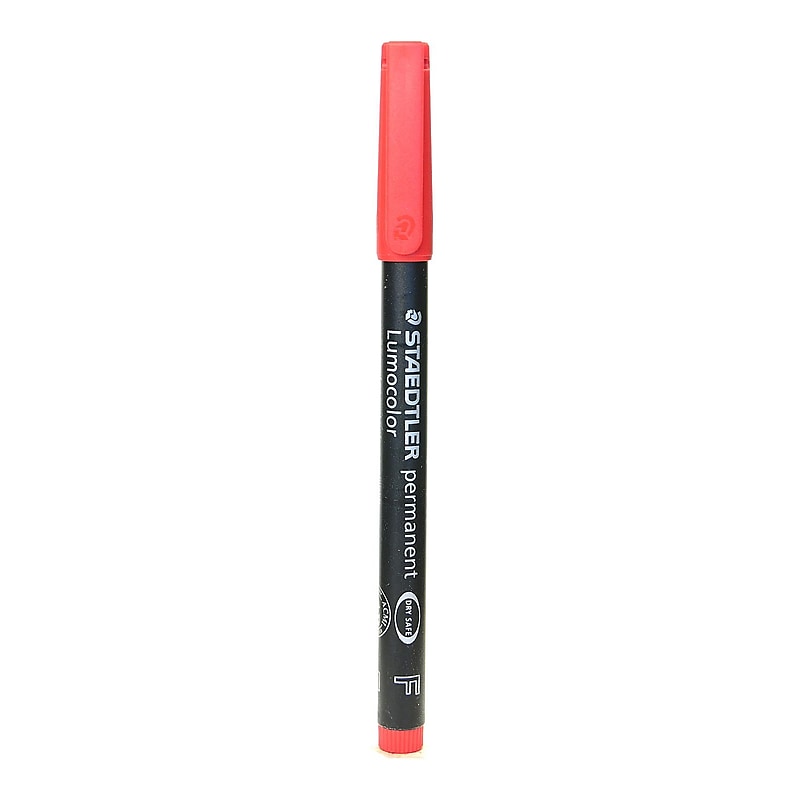 Staedtler Lumocolor AV Marker red fine [Pack of 10] image 1