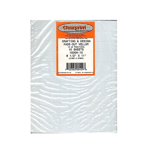Clearprint - Design and Sketch Pad - 10x10 Grid - 8.5 x 11