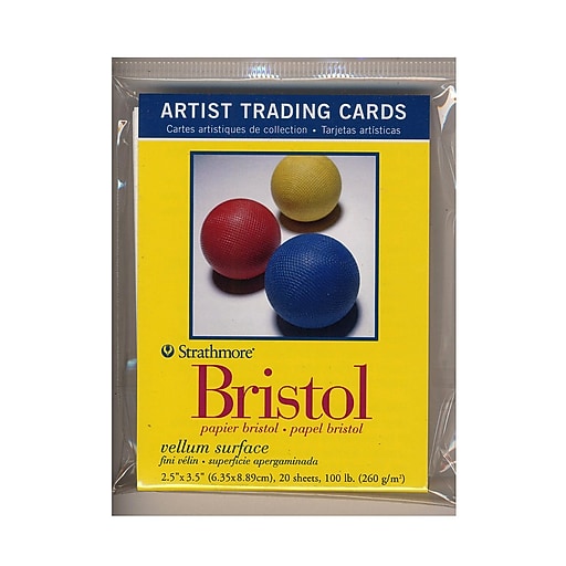 Strathmore Artist Trading Cards 300 Series Bristol Vellum Pack Of 20